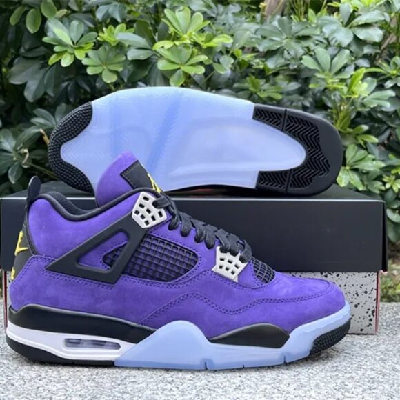 New Basketball 4s Imperial Purple Designer Shoes Sports Outdoor Sneakers - Picture 6 of 7